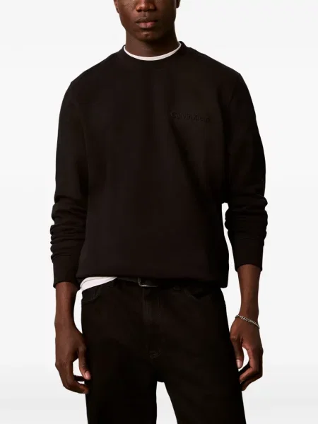 Hanorac Calvin Klein cu broderie negru