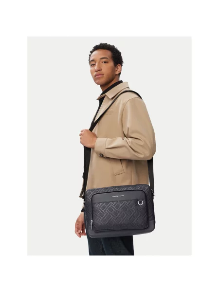 Tommy Hilfiger torba za muškarce od imitacije kože siva