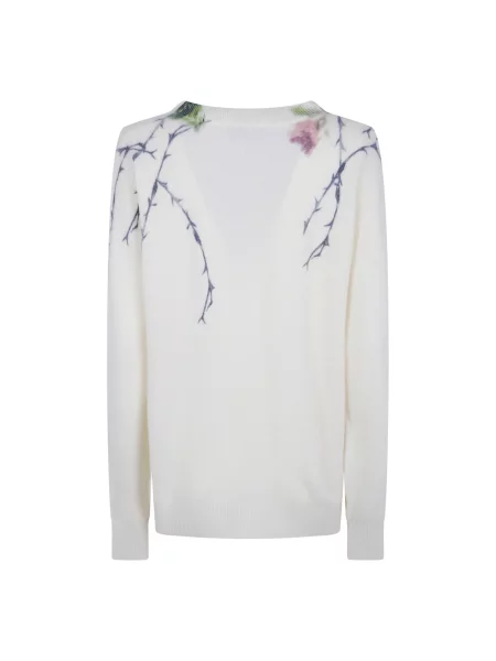 Sweter Blumarine z nadrukiem beżowy