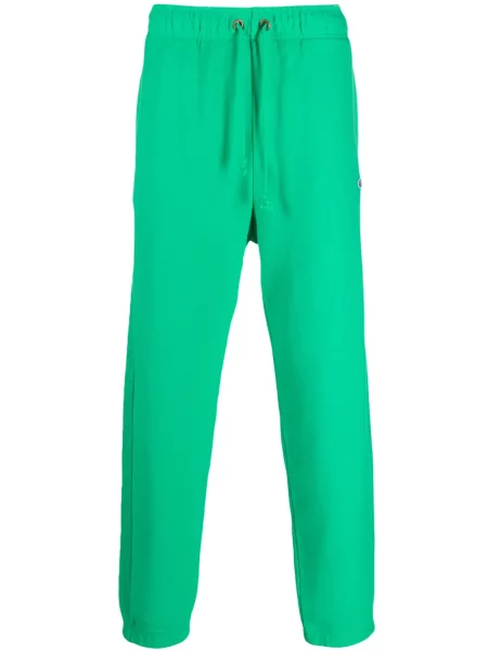 Pantaloni Champion alergare cu autograf verde