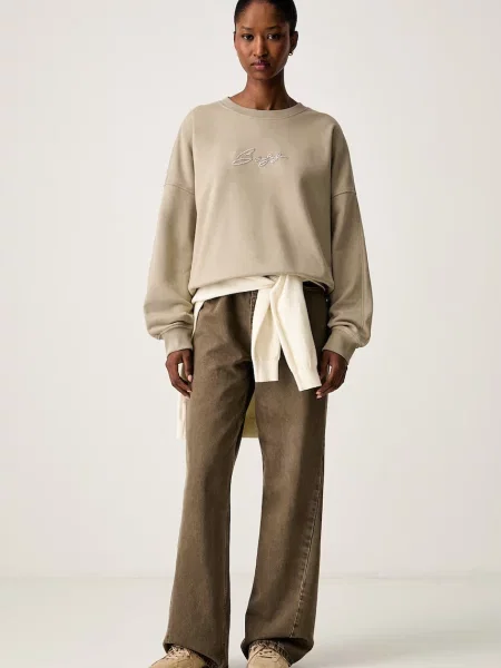 BOSS Orange hanorac oversized din verde