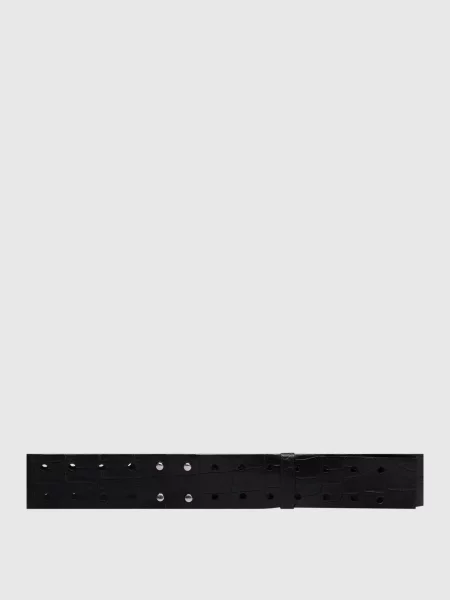 Зі шкіри крокодила Dennis Basso синій