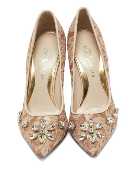 Полуотворени обувки Loriblu с дантела с кристали