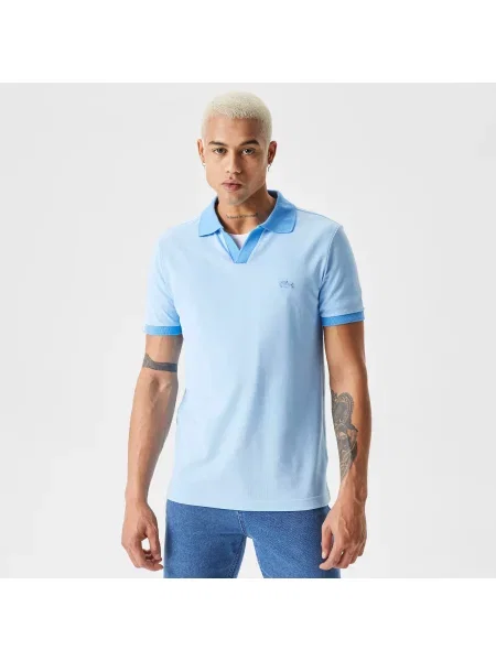 Классическое поло Lacoste голубое
