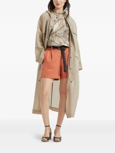 Pantaloni scurți Brunello Cucinelli portocaliu