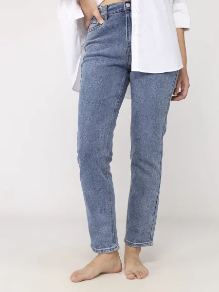 Джинси мом YUKI синій