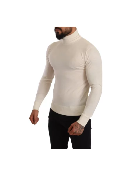Sweter z golfem Dolce And Gabbana beżowy