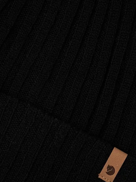 Шапка Fjallraven Byron Hat Thin вовна чорний