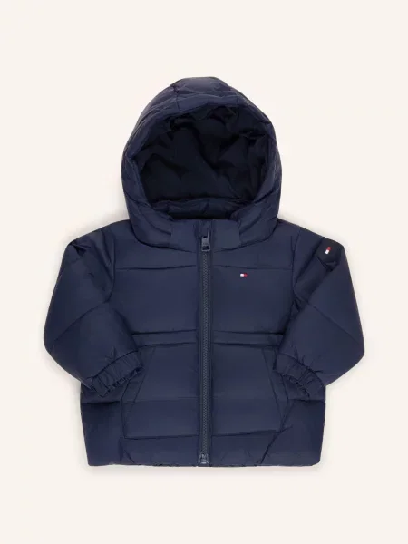 Tommy Hilfiger Prošívaná Bunda tmavě modrá