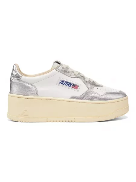 Sneakersy Autry na platformie białe