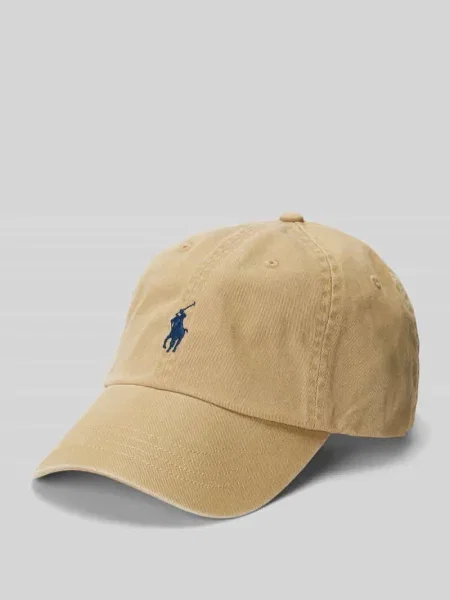 Polo Ralph Lauren czapka z daszkiem beżowy gładka brązowa