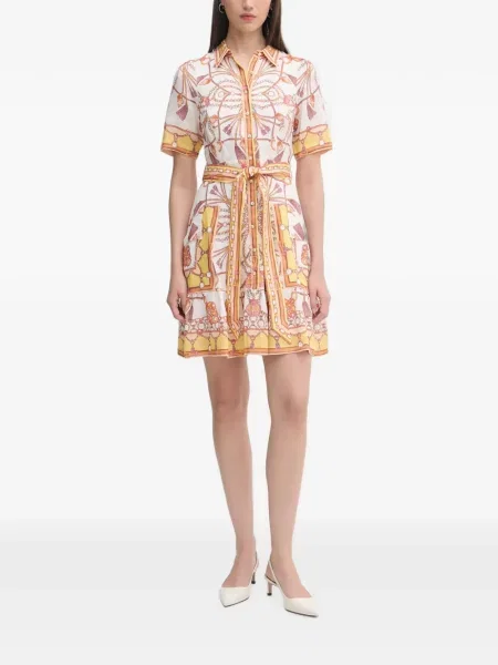 Rochie mini Hale Bob cu imagine alb