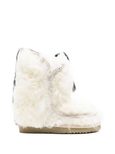 Botine Mou alb