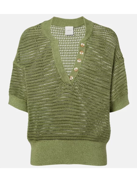 Top Varley tricotate verde