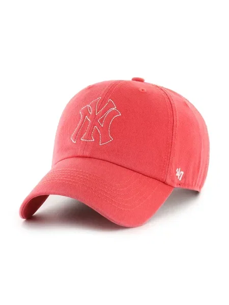 47 brand czapka bejsbolówka MLB New York Yankees czerwona