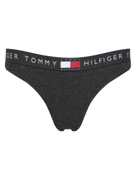 Tommy Hilfiger Stringové nohavičky sivá