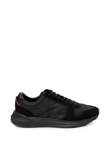 Sneakerși Hugo din piele de căprioară negru