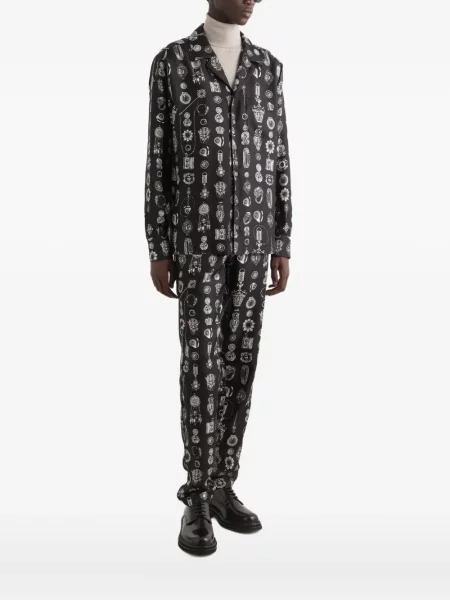 Cămașă Dolce & Gabbana cu imagine negru
