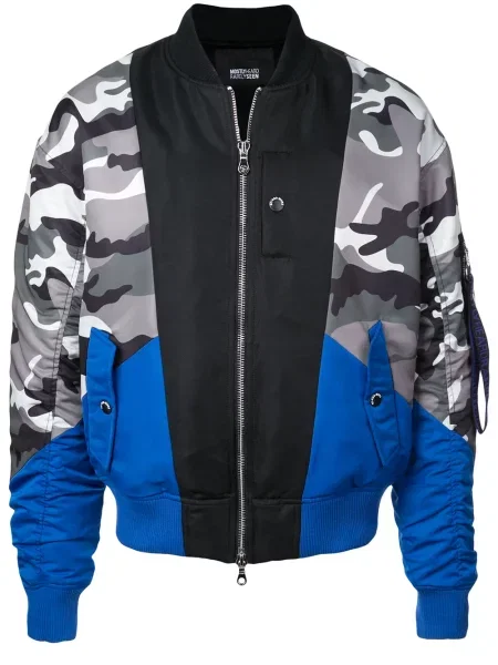 Geacă bomber Mostly Heard Rarely Seen cu imagine cu model camuflaj negru