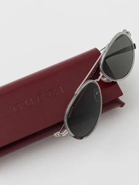 Gucci ochelari de soare argintiu