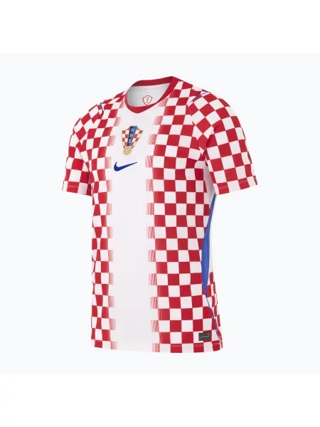 Tricou de fotbal pentru bărbați Nike Dri-Fit Croatia Stadium Home white/university red alb