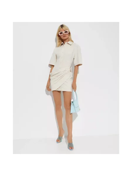 Sukienka koszulowa Jacquemus biała