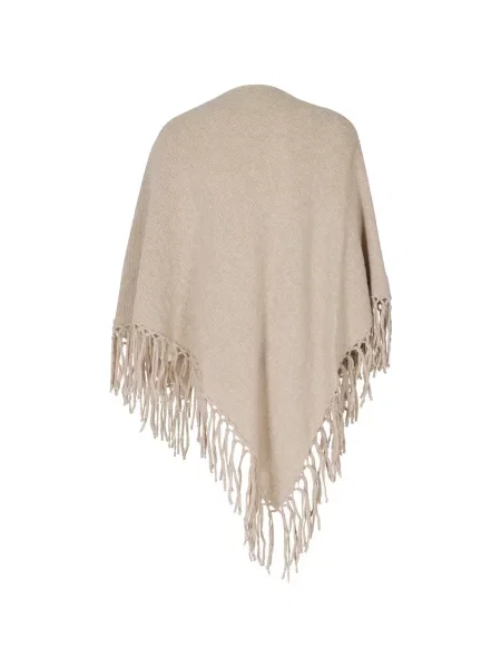 Poncho Weekend Max Mara cu franjuri tricotate