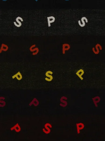 Fular Paul Smith cu franjuri negru