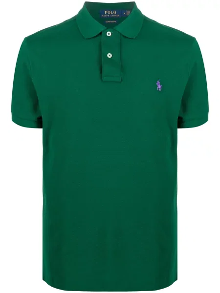 Tricou polo Polo Ralph Lauren cu autograf verde