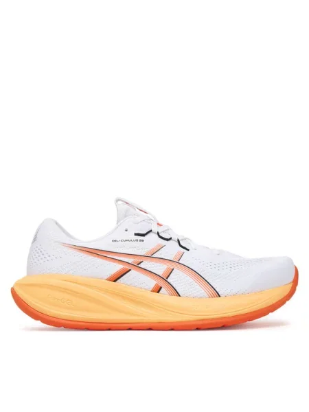 Buty do biegania ASICS Gel-Cumulus 28 white/energy orange białe