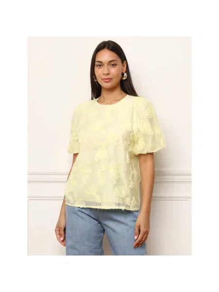 Top La Modeuse galben