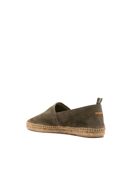Lniane espadryle Castaner wsuwane zielone