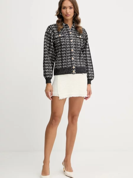 Шорти Guess MALINA однотонні висока посадка бежевий