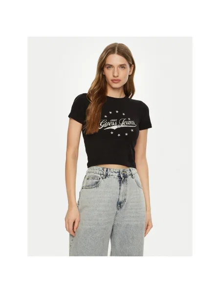 Pólóing Guess Jeans fekete