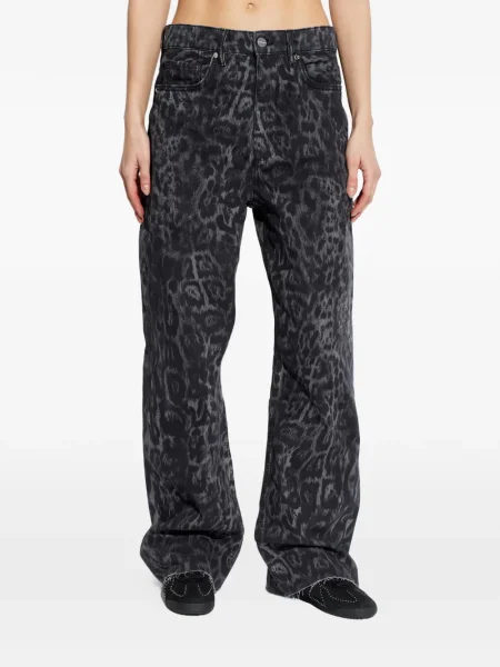 Blugi Allsaints cu imagine negru