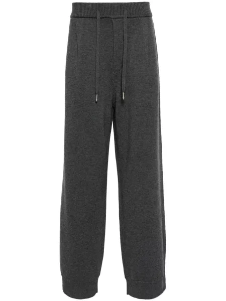 Pletené široké kalhoty Zzero By Songzio šedé