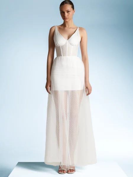 Gepur Сукня максі білий