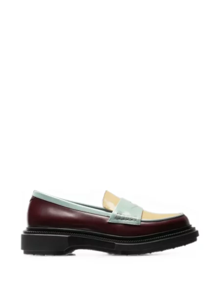 Pantofi loafer Adieu Paris din piele roșu