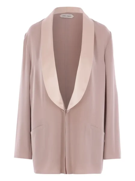 Sacou Alberta Ferretti din satin roz