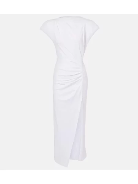 Rochie maxi Isabel Marant din jerseu de costum alb