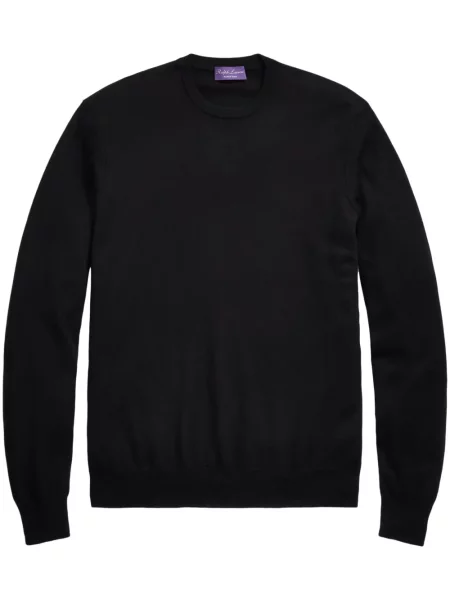 Pulover Ralph Lauren Purple Label din cașmir negru