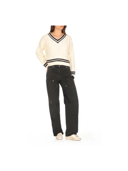 Jeansy Golden Goose z przetarciami czarne