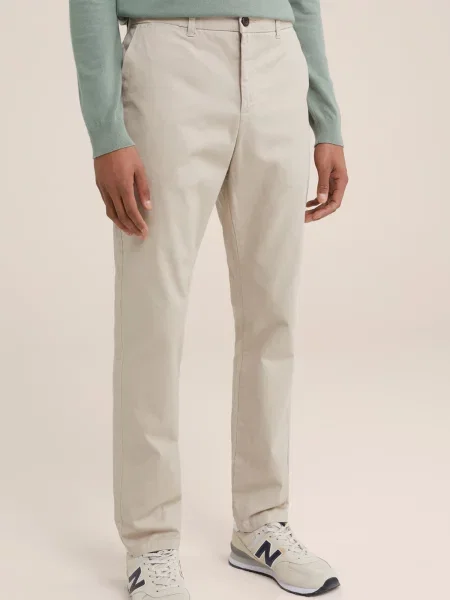 WE Fashion Chino hlače svetlo bež