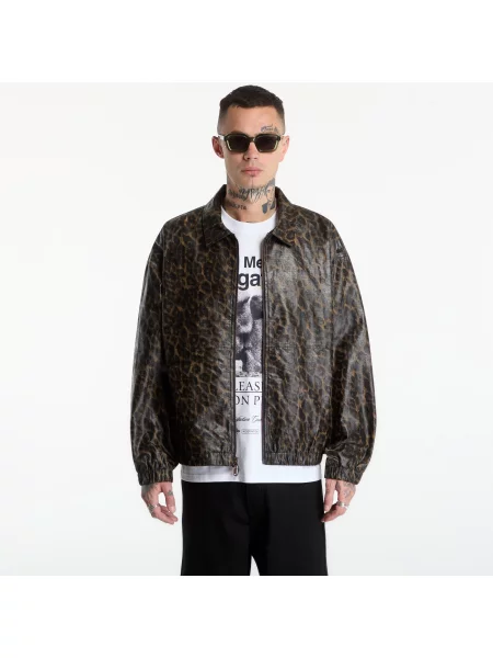 Jachetă PLEASURES Leopard Waxed Jacket Leopard S