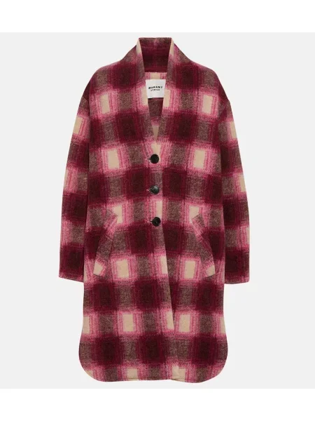 Palton Marant Etoile de lână în carouri