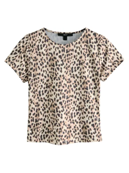 Next Tricou bej negru