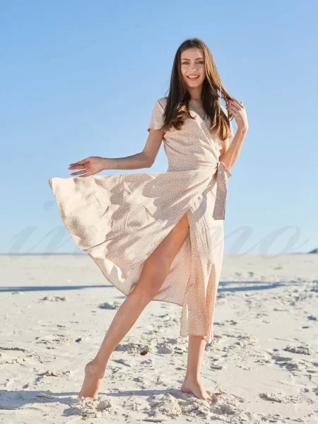 Платье бежева