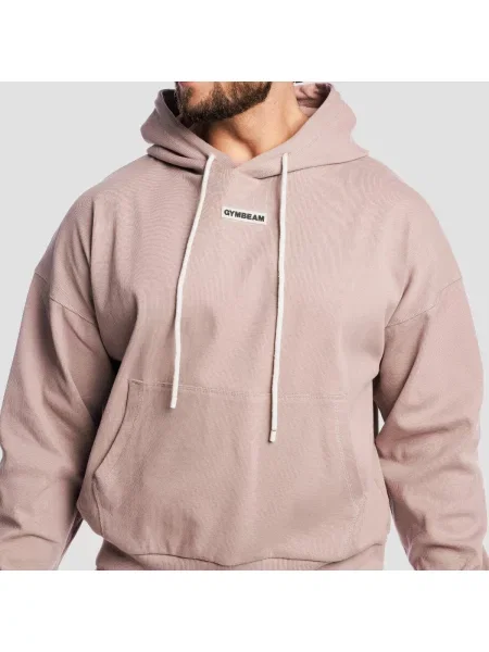 Bluza z kapturem oversize Aura beżowa