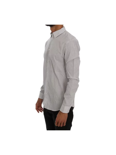 Koszula Frankie Morello w paski casual biała