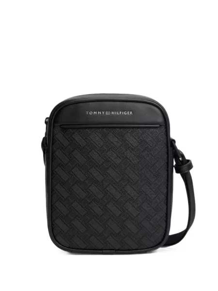 Geantă Tommy Hilfiger cu imagine negru